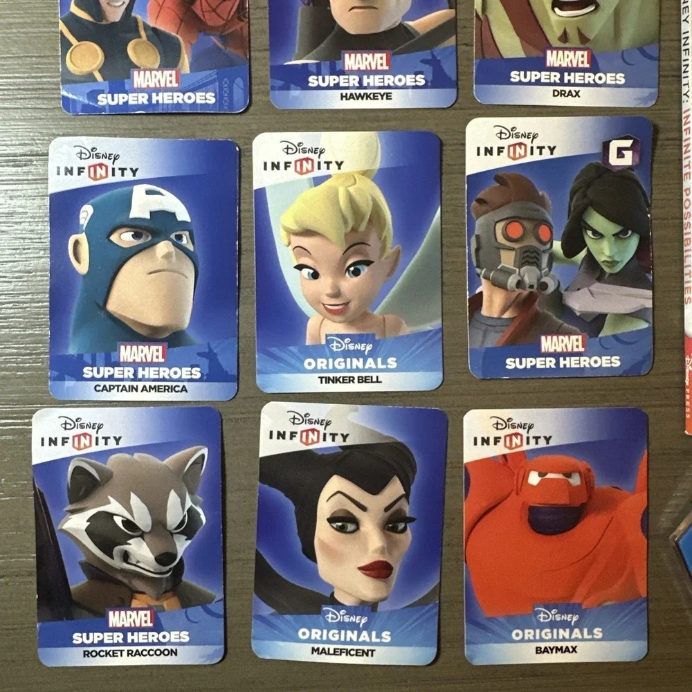 Disney‎ Infinity Lot of Power Discs, Cards, and Infinite Possibilities Booklet